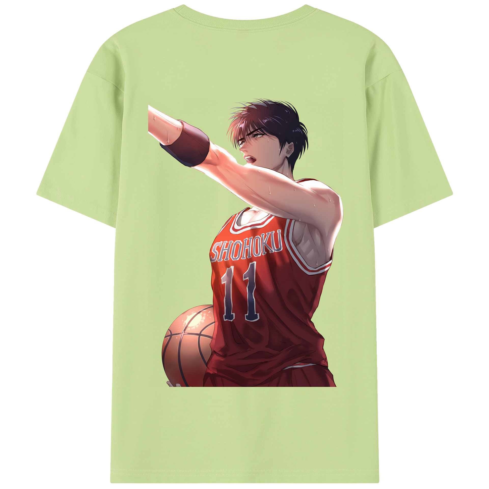 SLAM DUNK／スラムダンク 綿100％半袖Tシャツ（背面プリント）